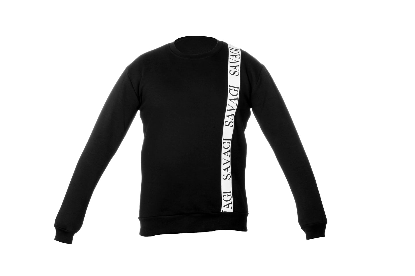 SAVAGI Logo Tape Sweatshirt Black