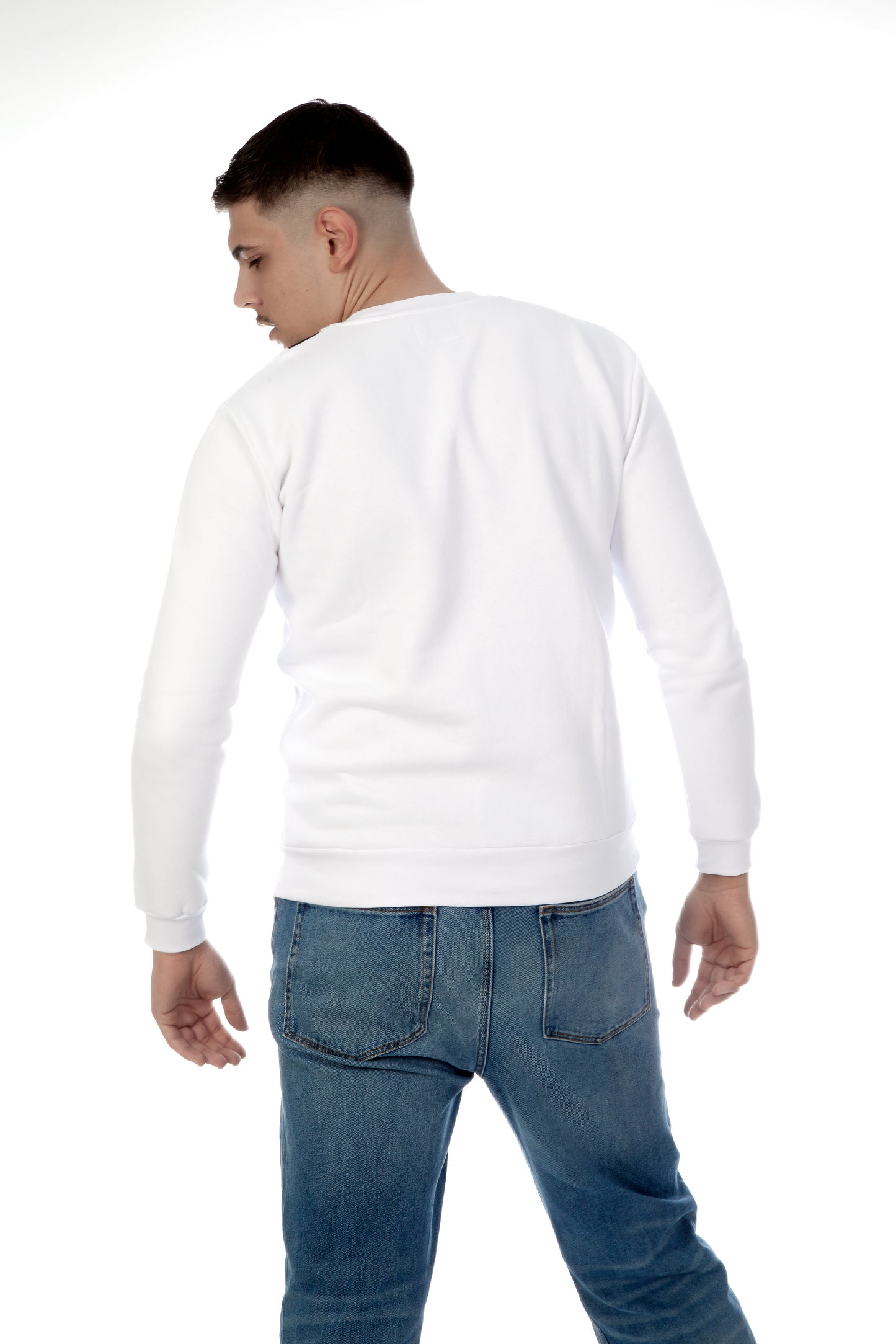 SAVAGI Logo Tape Sweatshirt White